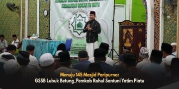 Menuju 145 Masjid Paripurna: GSSB Lubuk Betung Pemkab Rohul Santuni Yatim-Piatu