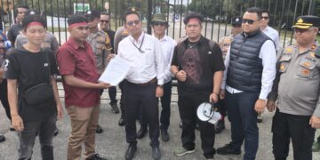 Aksi di Kantor PHR, Sinergi Pemuda Riau Desak Penegakan Sanksi terhadap PT Bormindo Nusantara