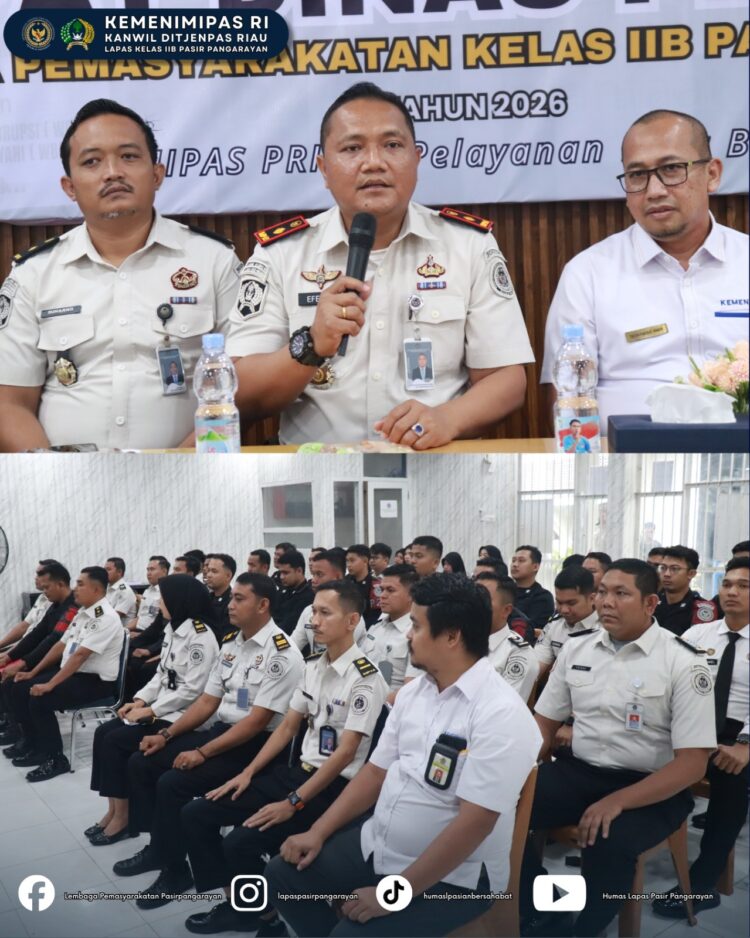 Perkuat Tusi Jajaran, Lapas Pasir Pangarayan Gelar Sosialisasi Coretax, Rapat Dinas, dan Ceramah Agama