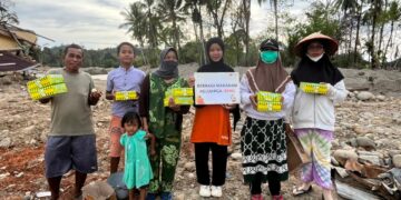 Sambut Ramadahan Rumah Zakat Salurkan 450 Paket Berbagi Makanan Keluarga (BMK) di Lokasi Bencana Banjir Kec.Batang Toru, Tapanuli Selatan