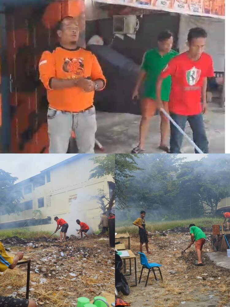 Pemuda Pancasila Ranting Kampung Dalam Gelar Gotong Royong Sambut Bulan Suci Ramadhan