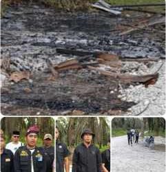 Ratusan OTK Bakar Pos Jaga, Massa Padati Eks PT Torganda