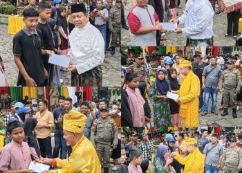 Bupati dan Wakil Bupati  Bersama LAMR Rohul Laksanakan Tradisi Potang Balimau Menyambut Bulan Suci 