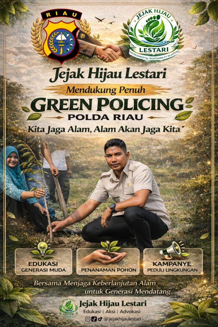 Randi Syaputra: Jejak Hijau Lestari Dukung Penuh Green Policing Polda Riau