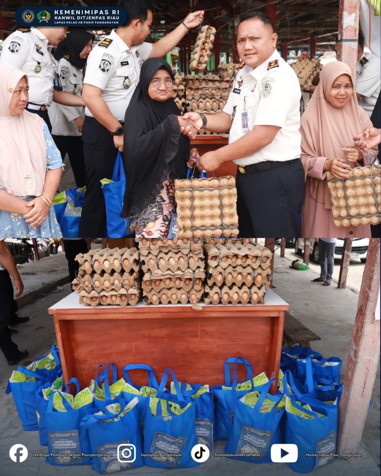 Kepedulian Bersama, Lapas Pasir Pangarayan Salurkan Bansos untuk Korban Kebakaran di Rohul