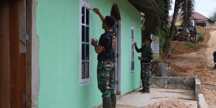 TMMD ke-127 Kodim 0301/Pekanbaru Percantik Sarana Kesehatan Warga Tenayan Raya