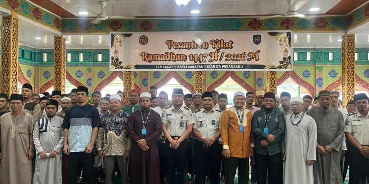 Pesantren Kilat Ramadhan Resmi Dibuka, 100 Warga Binaan Lapas Pekanbaru Antusias Ambil Bagian