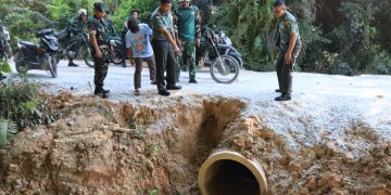 Danrem 031/Wira Bima Tinjau Progres TMMD ke-127 Kodim 0301/Pekanbaru di Tenayan Raya