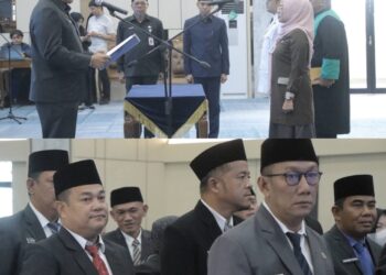 Pj Sekretaris Daerah Kota Pekanbaru, Ingot Ahmad Hutasuhut Lantik 25 Pejabat Eselon III dan IV 