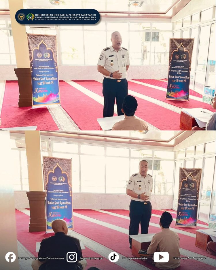 Semarak Ramadan 1447 H, Warga Binaan Lapas Pasir Pangarayan Ikuti Lomba Seni Kaligrafi