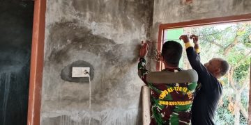 Satgas TMMD ke-127 Kodim 0301/Pekanbaru Hadirkan Cahaya Harapan di Rumah Almarhum Yudarfis