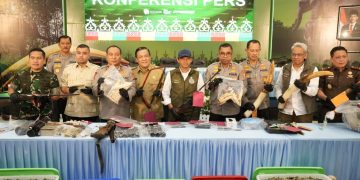 Polda Riau Tangkap Sindikat Pembunuh Gajah Tanpa Kepala,15 Pelaku di Amankan