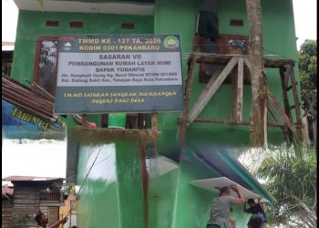 Progres RTLH Bapak Yudarfis (Alm) Capai 89 Persen, Dansatgas TMMD ke-127 Tekankan Kualitas dan Ketepatan Waktu