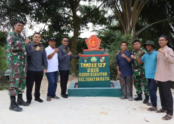 Tim Dinas Penerangan Angkatan Darat Tinjau Lokasi TMMD Ke-127 Kodim 0301/Pekanbaru