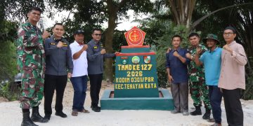 Tim Dinas Penerangan Angkatan Darat Tinjau Lokasi TMMD Ke-127 Kodim 0301/Pekanbaru