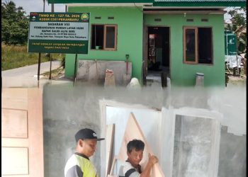 Satgas TMMD ke-127 Kodim 0301/Pekanbaru Kebut RTLH Saudi Alfa Seri, Progres Capai 90 Persen