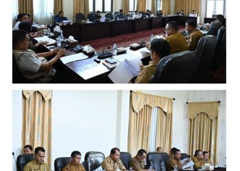 Rapat Sinkronisasi Hasil Evaluasi Gubernur terhadap Ranperda APBD 2026, DPRD dan TAPD Bahas Penyesuaian Anggaran