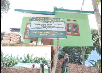 Pengerjaan Kamar Tambahan, RTLH Almarhum Yudarfis Capai 94 Persen