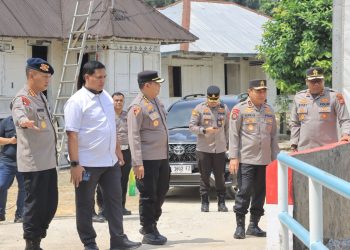 Kapolda Riau Tinjau Kesiapan Jembatan Merah Putih Menuju Peresmian Kapolri