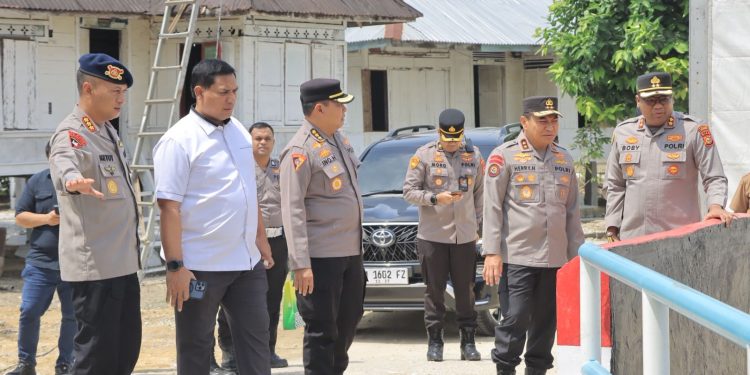Kapolda Riau Tinjau Kesiapan Jembatan Merah Putih Menuju Peresmian Kapolri