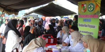 Penutupan TMMD ke-127, Kodim 0301/Pekanbaru Hadirkan Bazar Pangan Murah dan Pengobatan Gratis