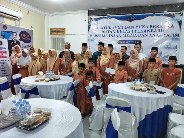 Silaturahmi dan Buka Bersama Rutan Kelas I Pekanbaru Bersama Insan Media dan Anak Yatim
