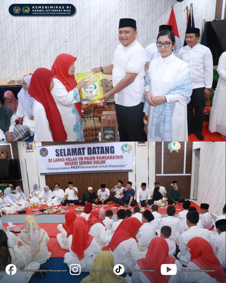 Lapas Pasir Pangarayan Gelar Rapat Dinas, Bagi Takjil Ramadan, dan Buka Puasa Bersama Anak Panti Asuhan