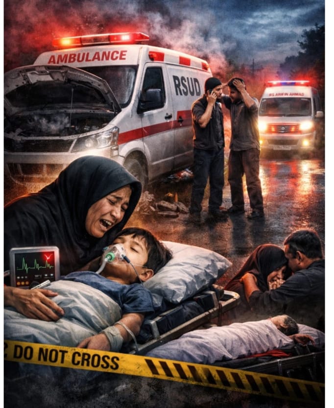 “Ambulans Mogok di Tengah Jalan, Nyawa Pasien Melayang” — Dugaan Kelalaian RSUD Indrasari Disorot