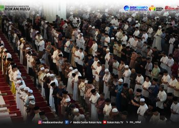 Pemerintah Kabupaten Rokan Hulu Gelar Shalat Idul Fitri 1447 H di Masjid Agung Islamic Center