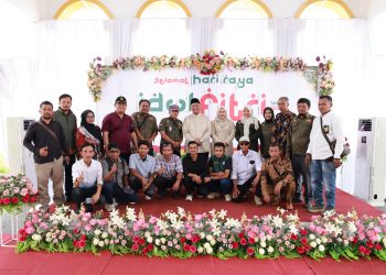 Silaturahmi Insan Pers Rohul Perkuat Sinergi Saat Halal Bihalal Pemkab Rohul