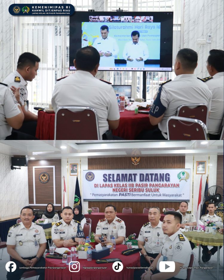 Pererat Silaturahmi Idul Fitri 1447 H, Jajaran Lapas Pasir Pangarayan Komitmen Teruskan Semangat Kebersamaan Menteri Imipas