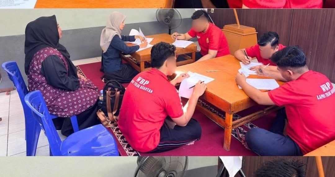 Dukung Hak Pendidikan, Lapas Teluk Kuantan Gelar Ujian Paket C bagi Warga Binaan