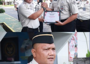 Tingkatkan Kinerja Petugas, Kalapas Pasir Pangarayan Sematkan Pangkat Baru dan Anugerahkan Penghargaan Pegawai Teladan