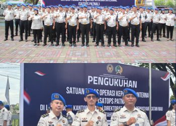 Perkuat Fungsi Pengawasan, Lapas Pasir Pangarayan Ikuti Pengukuhan Satops Patnal Kanwil Ditjenpas Riau