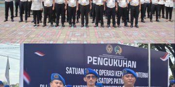 Perkuat Fungsi Pengawasan, Lapas Pasir Pangarayan Ikuti Pengukuhan Satops Patnal Kanwil Ditjenpas Riau