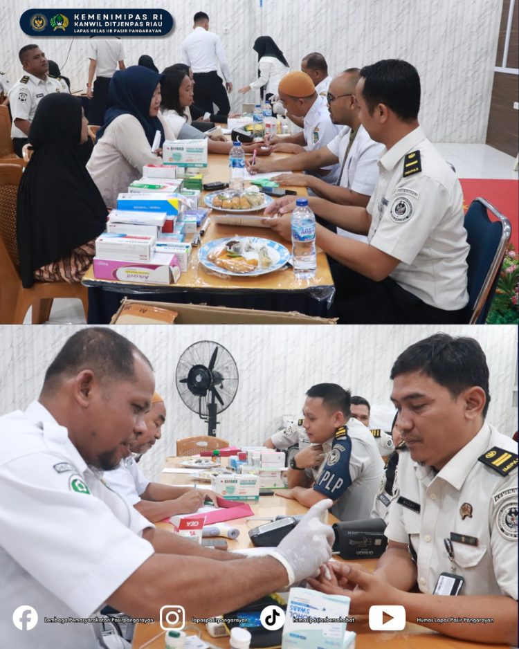 Lapas Pasir Pangarayan Gelar Pemeriksaan Kesehatan Gratis dalam Rangka HBP ke-62 Tahun 2026