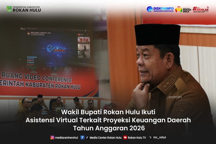 Wabup Rohul Ikuti Asistensi Virtual Terkait Proyeksi Keuangan Daerah TA 2026