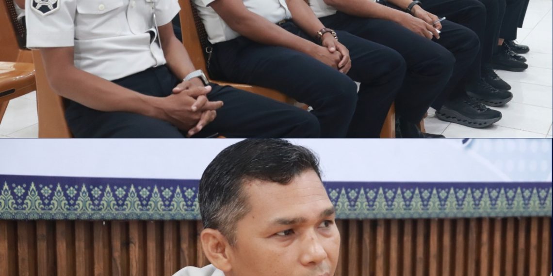 Kalapas Pasir Pangarayan Ikuti Apel Ikrar Bebas dari Peredaran Narkoba dan HP di Lingkungan Kanwil Ditjenpas Riau