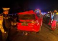 Laka Lantas Ganda di Tol Permai, Dua Orang Meninggal Dunia, PJR Riau Bertindak Cepat