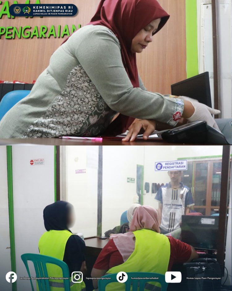 Lapas Pasir Pangarayan Gandeng Puskesmas Rambah Berikan Pelayanan Kesehatan bagi Warga Binaan