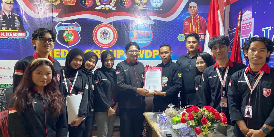 UKM-F PSBH Unila dan PWDPI Teken MoU Media Partner
