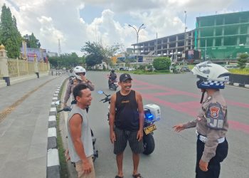 Patroli Beat Ditlantas Polda Riau, Hadir di Jam Rawan Demi Kelancaran Lalu Lintas Pekanbaru