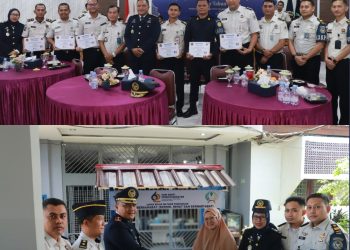 Puncak HBP ke-62, Lapas Pasir Pangarayan Ikuti Tasyakuran Virtual dan Salurkan Beasiswa serta Bantuan Gerobak Usaha