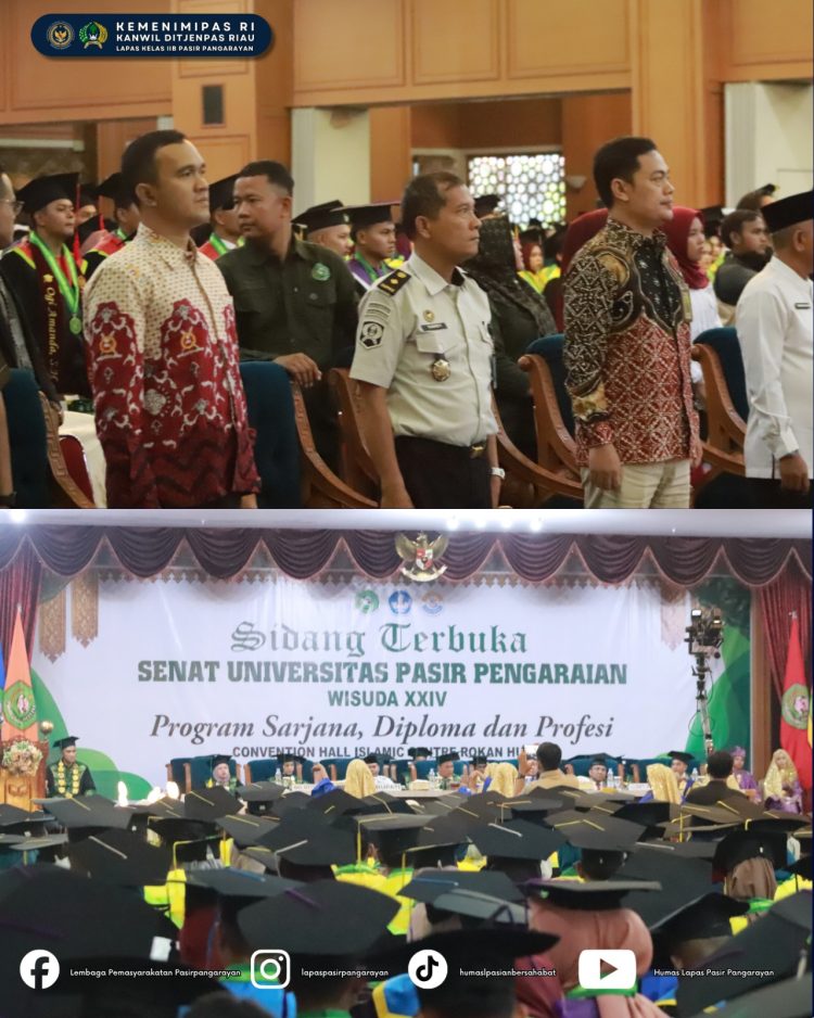 Hadiri Wisuda XXIV UPP, 5 Pegawai Lapas Pasir Pangarayan Turut Diwisuda