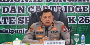 Wakapolda Riau Pimpin Konferensi Pers Pengungkapan 27 Kg Sabu Jaringan Internasional di Polres Meranti