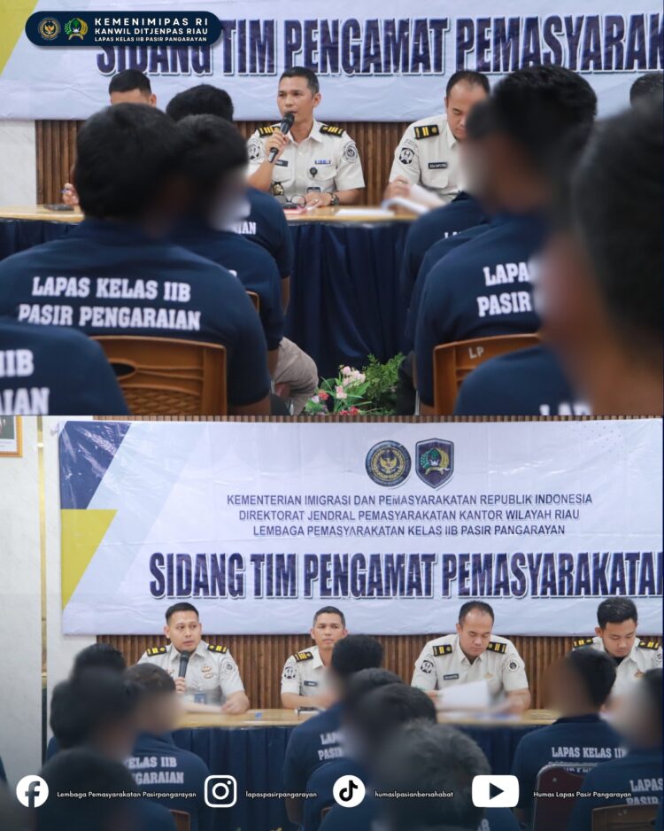 43 Warga Binaan Lapas Pasir Pangarayan Jalani Sidang TPP 