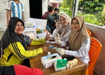 Rumah Zakat Riau Gelar Senam Lansia, Cek Kesehatan Gratis, dan Pemberian Makanan Tambahan di Wilayah Pembinaan Perhentian Merpoyan
