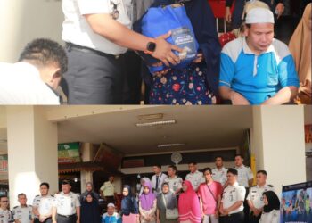 Wujud Kepedulian, Lapas Pasir Pangarayan Salurkan Bantuan Sosial kepada Masyarakat Sekitar