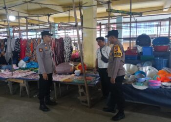 Sasar Objek Vital dan Pasar, Patroli Polsek Sungai Apit Disambut Positif Warga