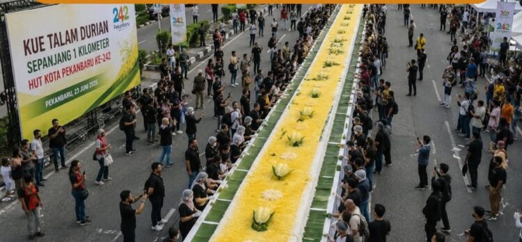 HUT Pekanbaru ke-242, Pemko Siapkan Festival Kue Talam Durian 1 Kilometer: UMKM Bersatu, Rekor MURI Menanti